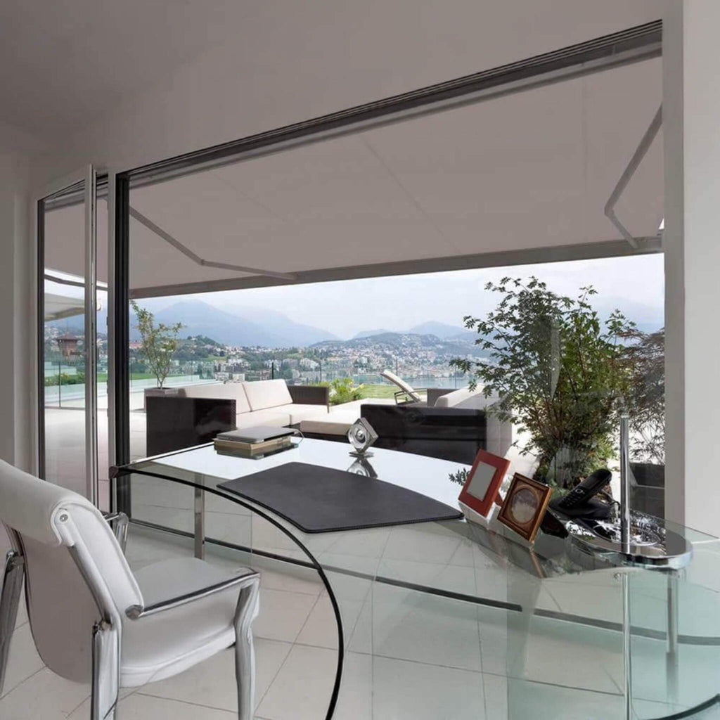 Advaning SG Series Manual Retractable Fully-Assembled Sun Shade Canopy Awning, Gray (MA1210-MA1410) (SAK53186)