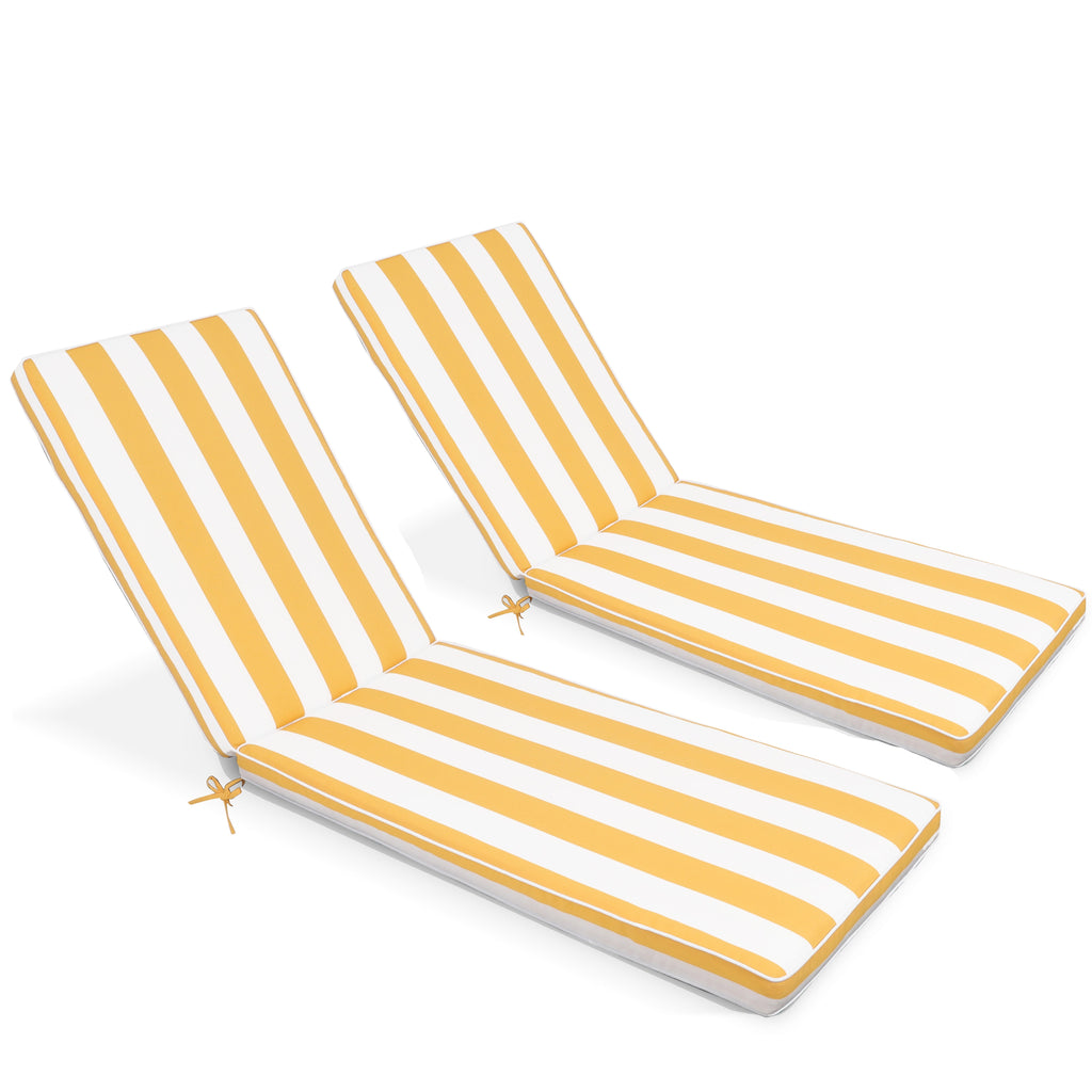 2PCS Set Outdoor Lounge Chair Cushion Replacement