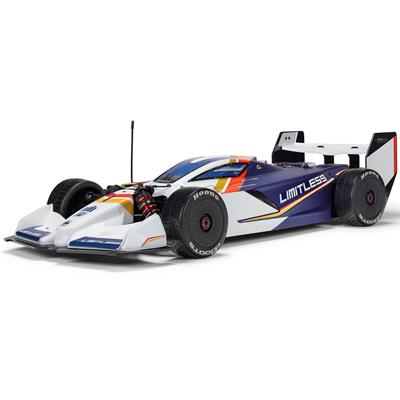 ARRMA RC Car, Limitless 120, Electric, Brushless, 1:7 Scale, IC5 Connector, 4WD, White and Blue - ARA7816T2