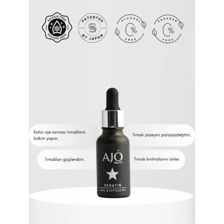 Ajo Beauty Keratin Nail Care Oil for Stronger Nails 20ml