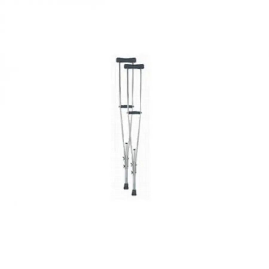 Adjustable Aluminum Crutches with Non-Slip Tips 1 Pair