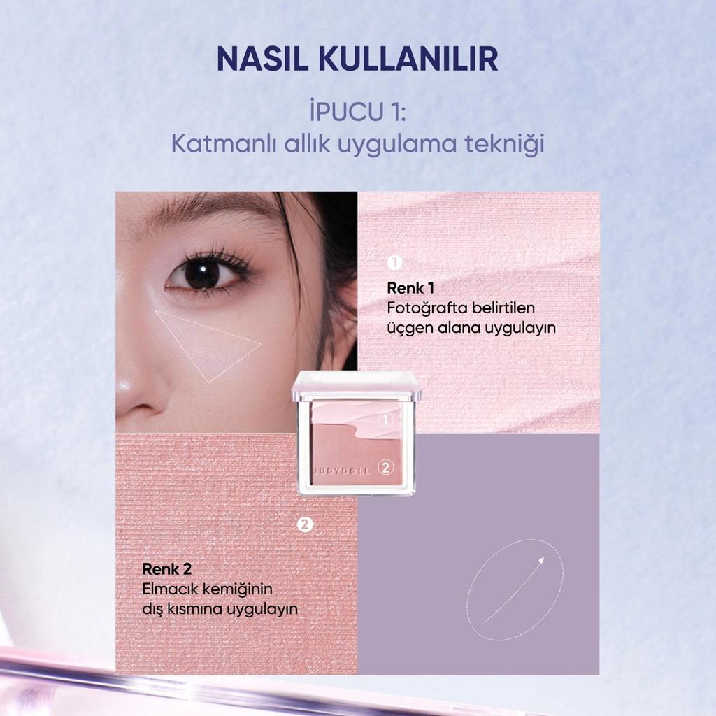 Judydoll Satin Blush Soft Glow Powder 01 Tidal Apricot 2g