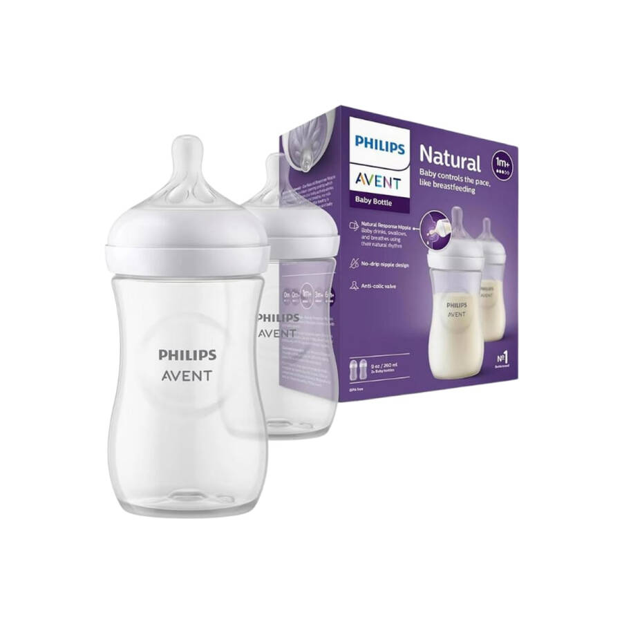 Philips Avent Natural Response Baby Bottle Set 260 ml 2-Pack