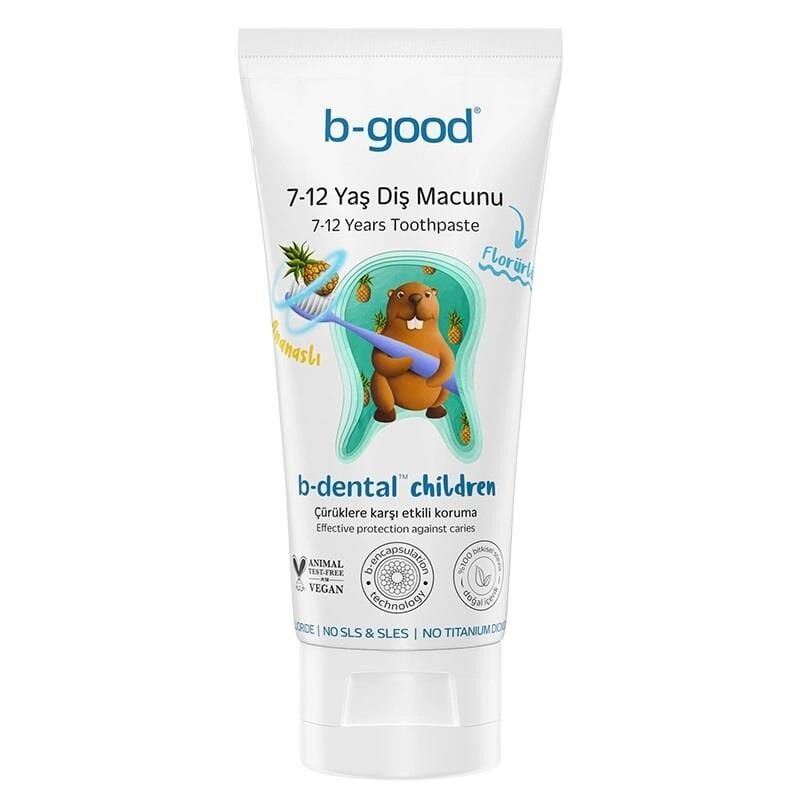 Bgood B-Dental Kids Pineapple Fluoride Toothpaste 7-12 Years 50 ml