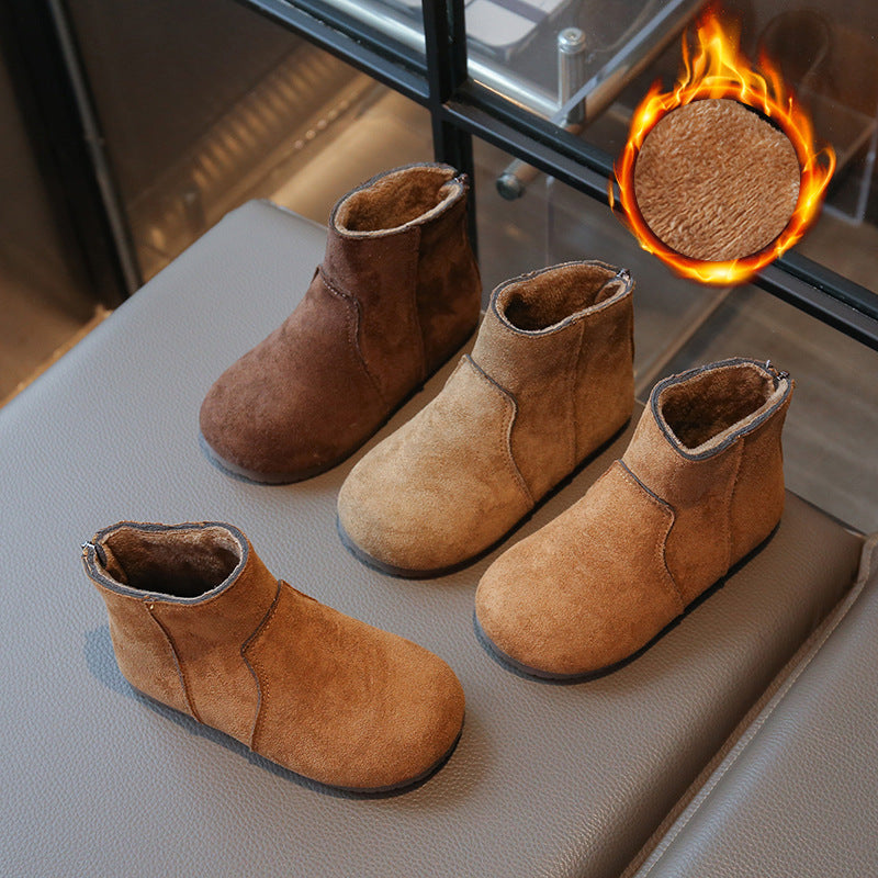 New Winter Versatile British-style Girls Ankle Boots