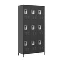 9 Door 72"H Metal Lockers with Lock for Employees