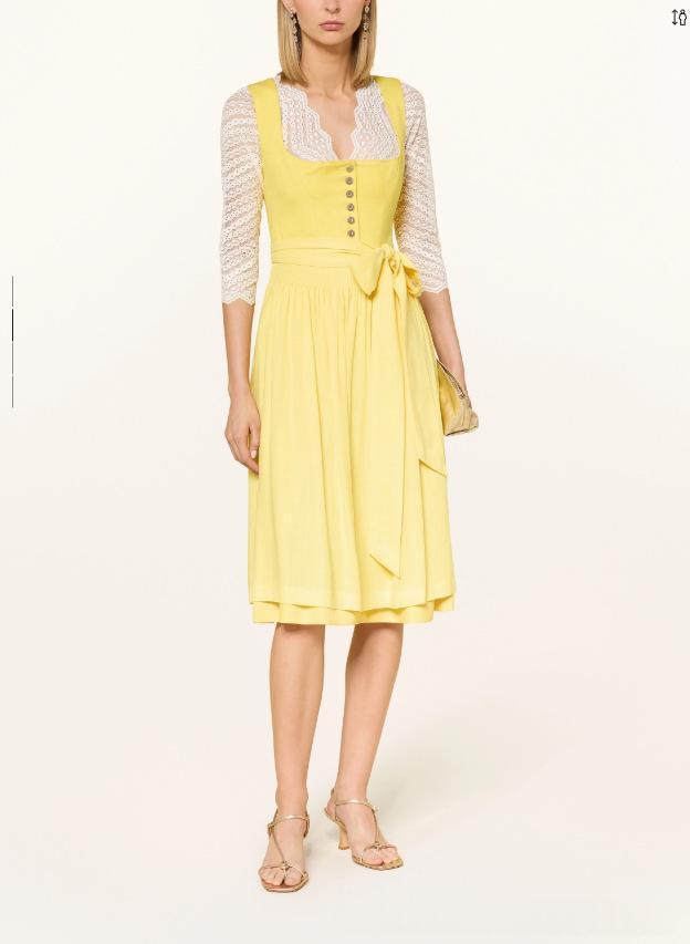 Lace-up Bow Long French-style Dress Elegant For Workwear