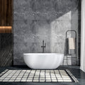 63 Inch Artificial Stone Solid Surface Oval Shape Freestanding Bathtub