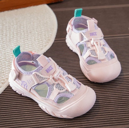 2026 Summer New Kids Sports Sandals, Boys Anti-slip Toe-protection Sandals, Girls Hollow Out Breathable Beach Shoes