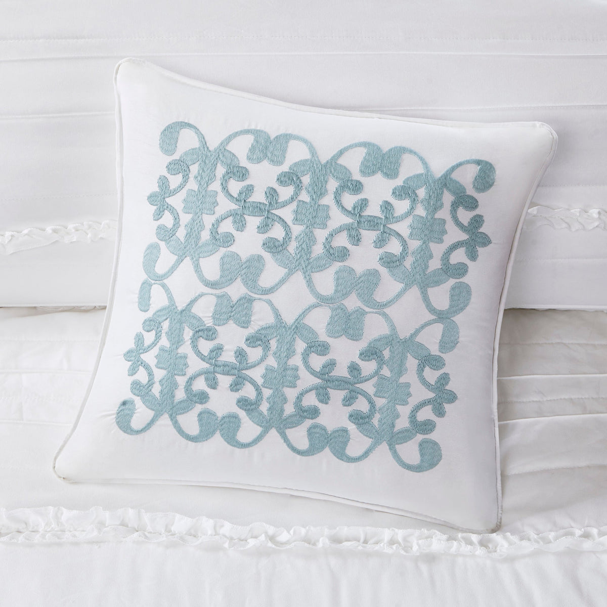 5 Piece Ruffled Comforter Set