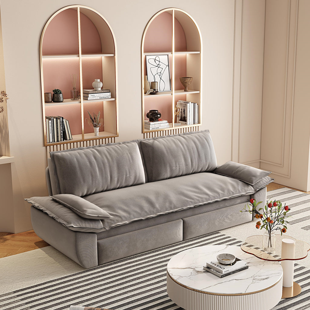 73.2" Queen Pull Out Sofa Bed