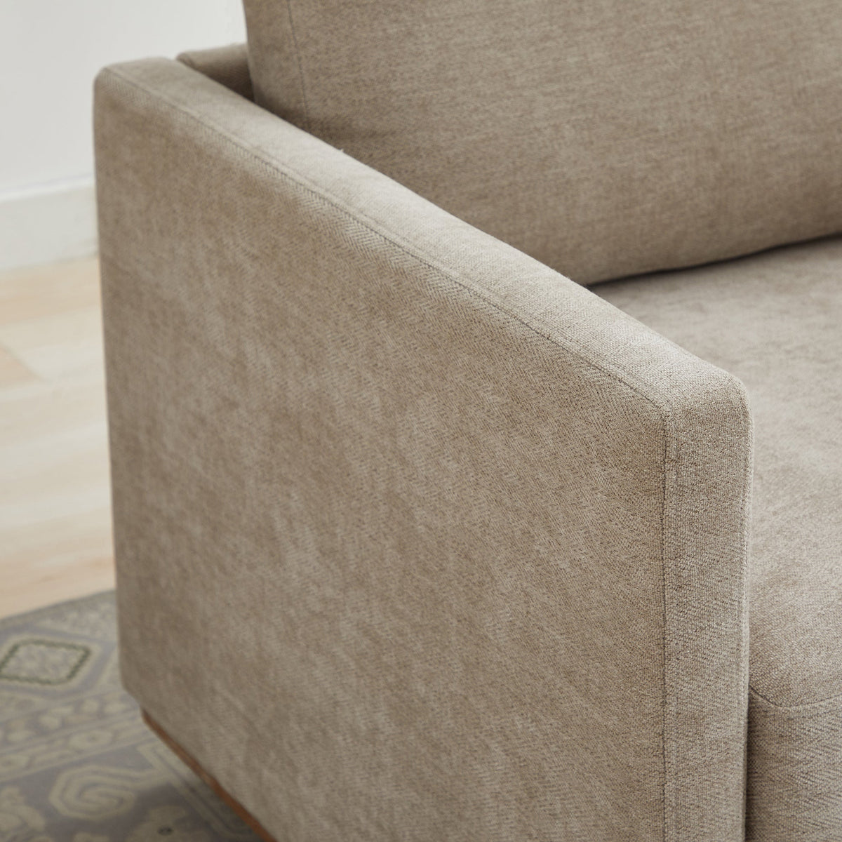 30.7"W Square Upholstered 360° Swivel Accent Chair