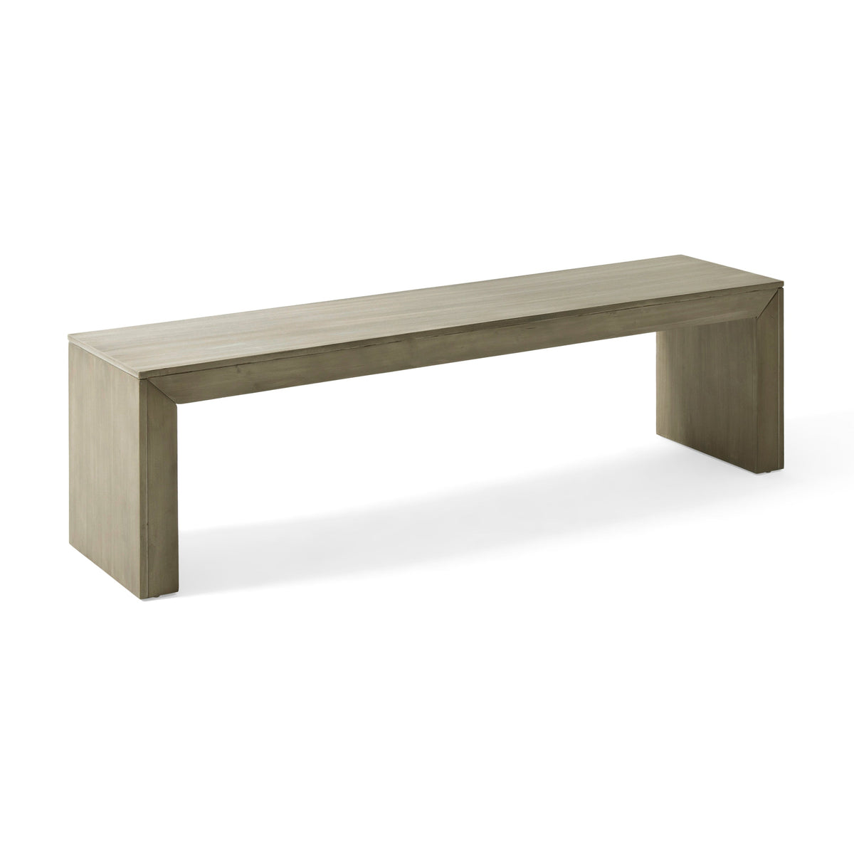 Acacia Wood Dining Bench, Grey+Taupe