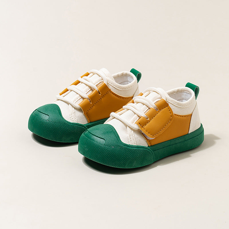 Dopamine Color Matching For Children Canvas Shoes