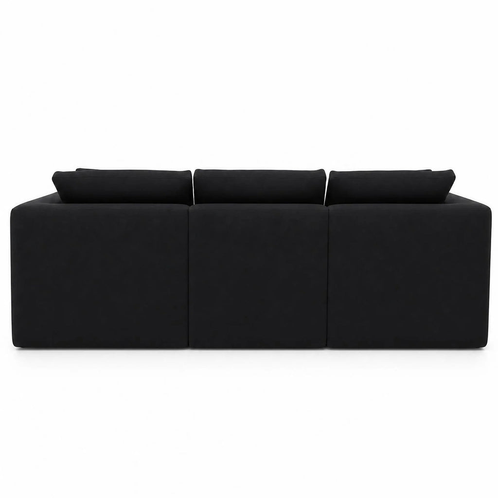 Compressed Modular Sectional Sofa with Ottoman