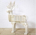 Realistic Moose Wooden Display Rack, Decorative Craft