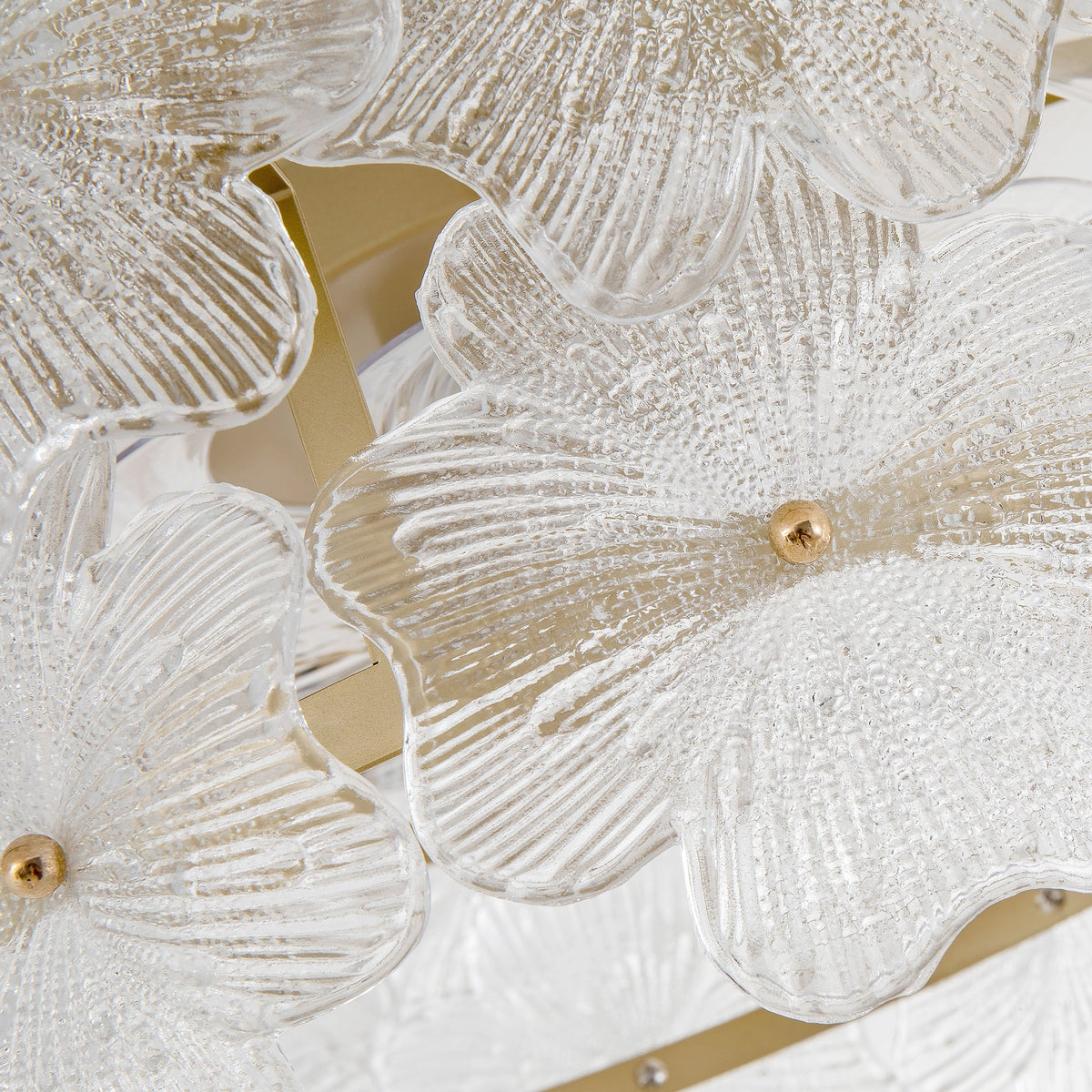 19-Inch Floral Glass Ceiling Fan