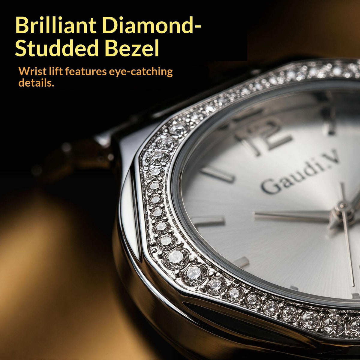 Diamond-Encrusted Business Quartz Watch For Men And Women