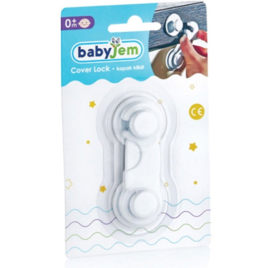 Babyjem Cabinet and Drawer Lock for Child Safety White