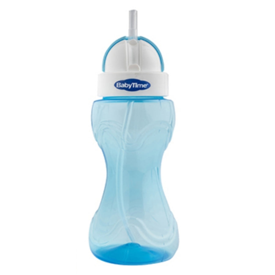 Baby Time Straw Sippy Cup for Easy Hydration Blue 250ml