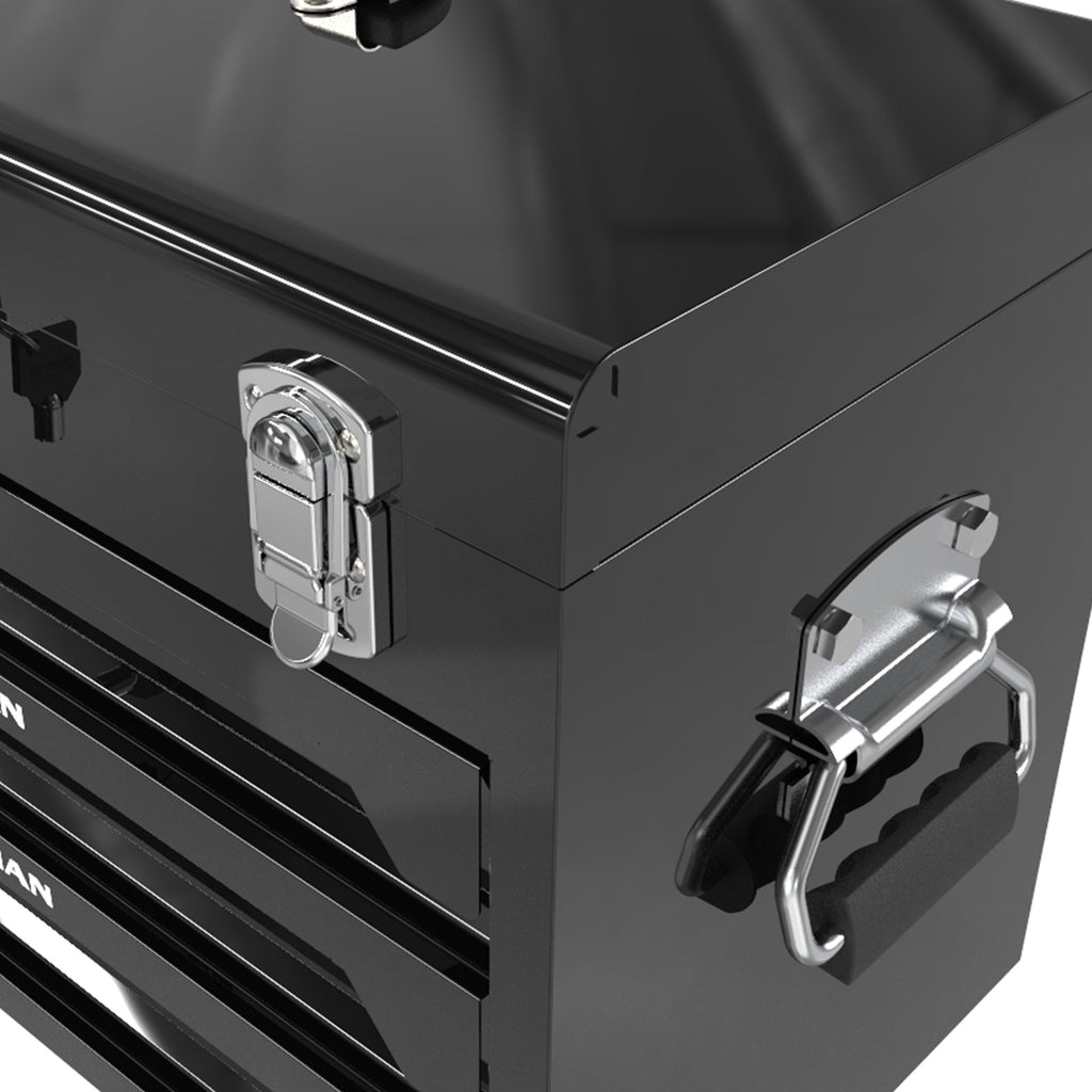 20'' Portable 3-Drawer Steel Toolbox