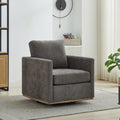 30.7"W Square Upholstered 360° Swivel Accent Chair
