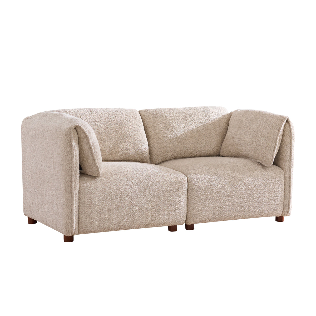 Aura 96 in. 4-Piece L Shaped Modular Free Combination Sectional Sofa