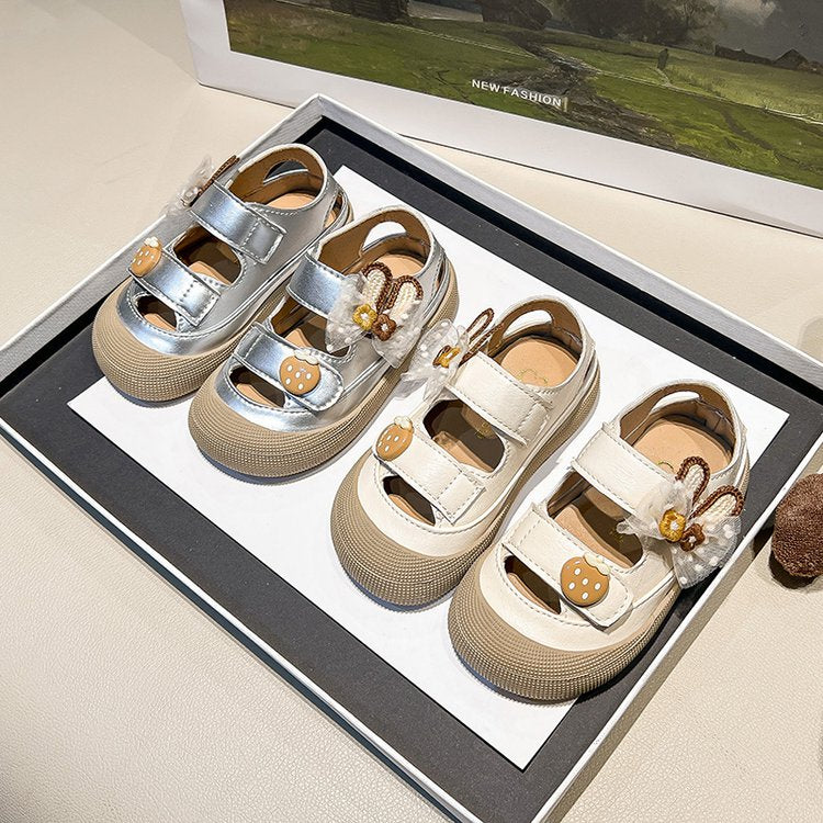 Girl Baby Cute Pendant Sandals Summer New Children's Princess Shoes Baotou Little Girl Soft Soled Shoes
