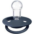 Bibs De Lux Silicone Pacifier for 0-36 Months Steel Blue