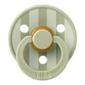 Bibs Studio Colour Block Rubber Pacifier Sage 6-12 Months
