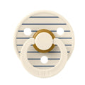 Bibs Studio Colour Pin Rubber Pacifier Ivory Steel 6-12m
