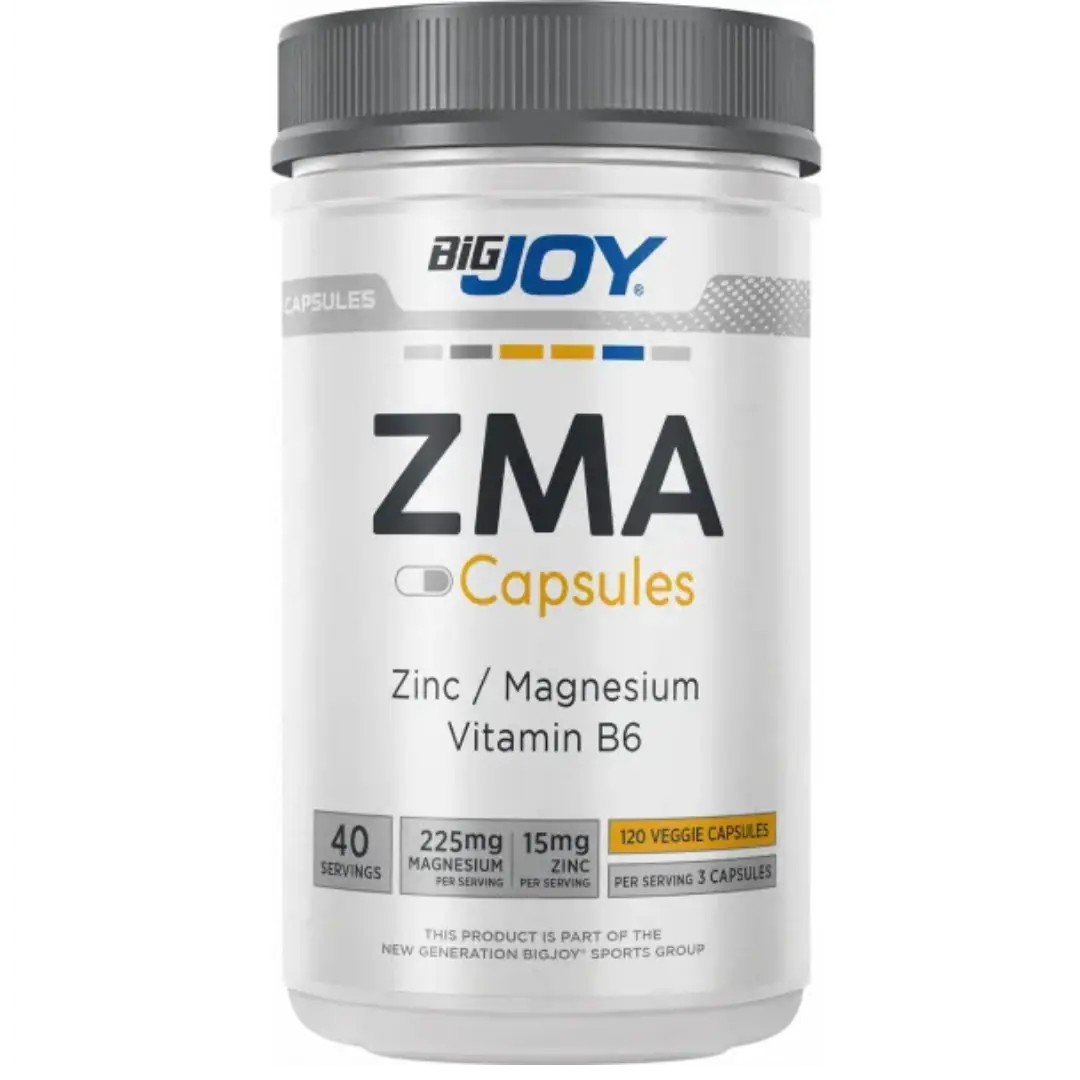 Bigjoy Sports ZMA Supplement for Muscle Support 120 Capsules