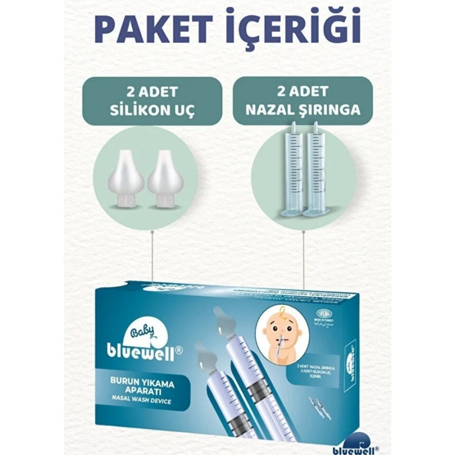Bluewell Baby Nasal Aspirator Syringe for Gentle Cleaning