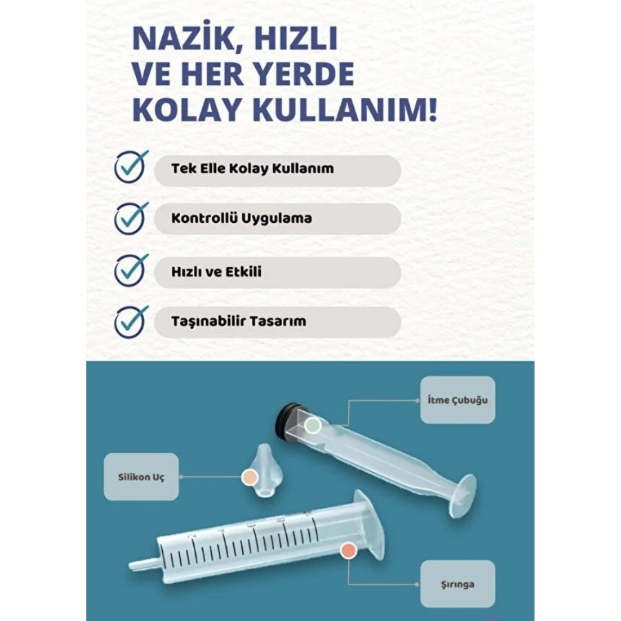 Bluewell Baby Nasal Aspirator Syringe for Gentle Cleaning