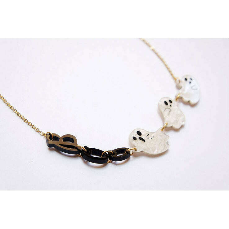 Boo Ghosts Necklace by Laliblue | PRE-ORDER SHIPS IN 2-3 WEEKS