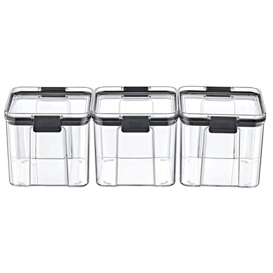 Box Up Plastic Storage Containers 3-Piece Set 2.1L Each