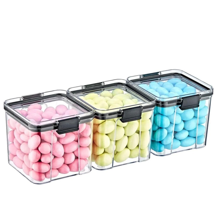 Box Up Plastic Storage Containers 3-Piece Set 2.1L Each