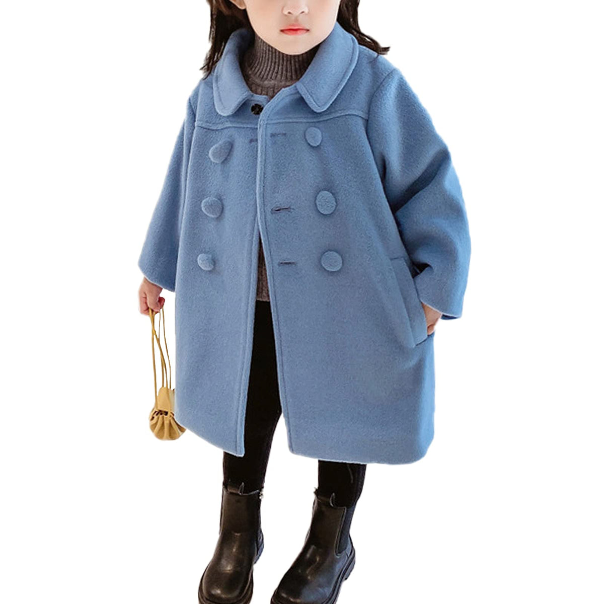 C&M WODRO Girls Dress Coat| Blue | 5-6 Years- # GIAA21210025