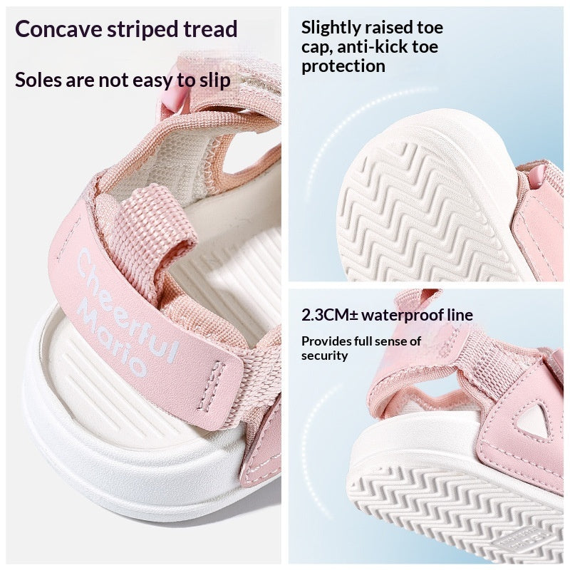 Simple Outerwear EVA Beach Sandals For Baby Girls