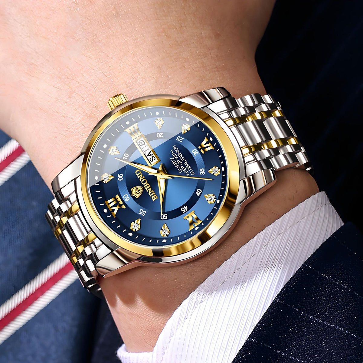 Binbang Business Light-Luxury Quartz Watch For Men