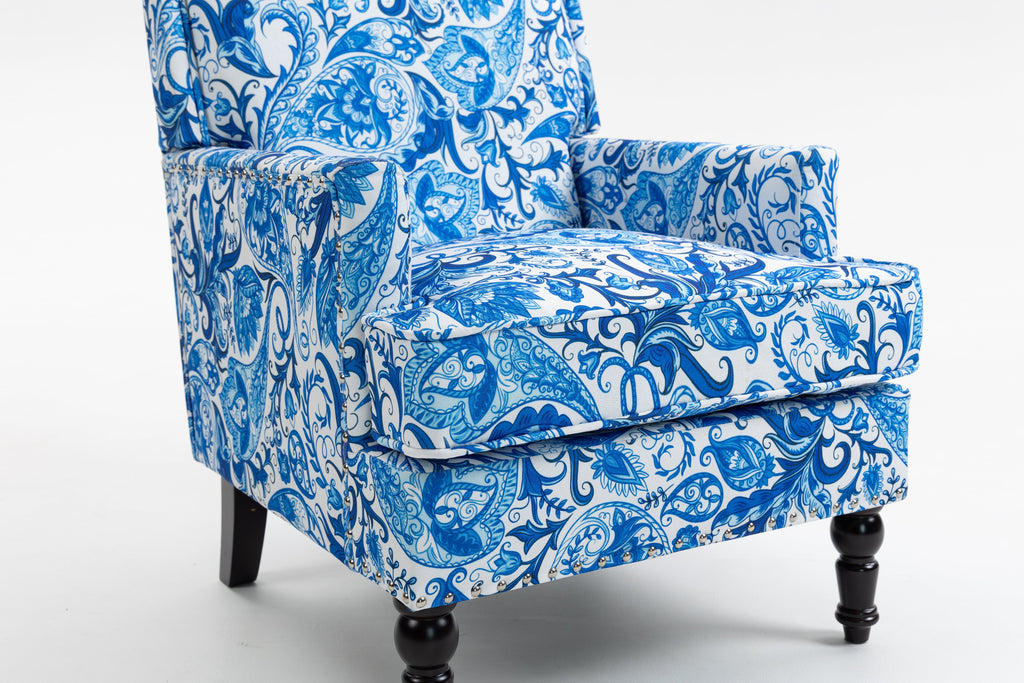 Upholstered Accent Chair, Vintage Armchair