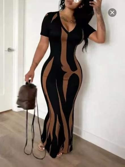 2026 New Cross-Border Autumn Amazon European And American Best-Selling Sexy Versatile Slim-Fit Pleated Dress