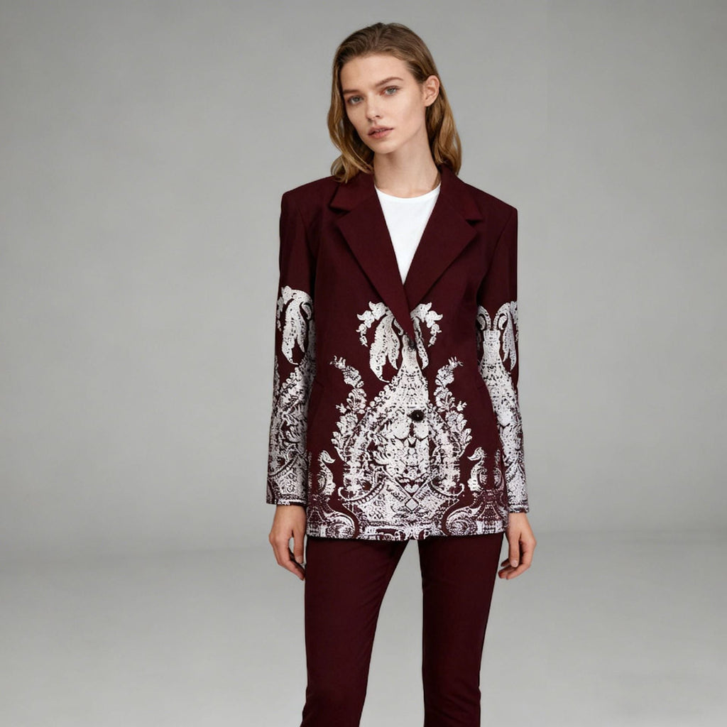 Stylish Petite Blazer Commuter Suit Jacket