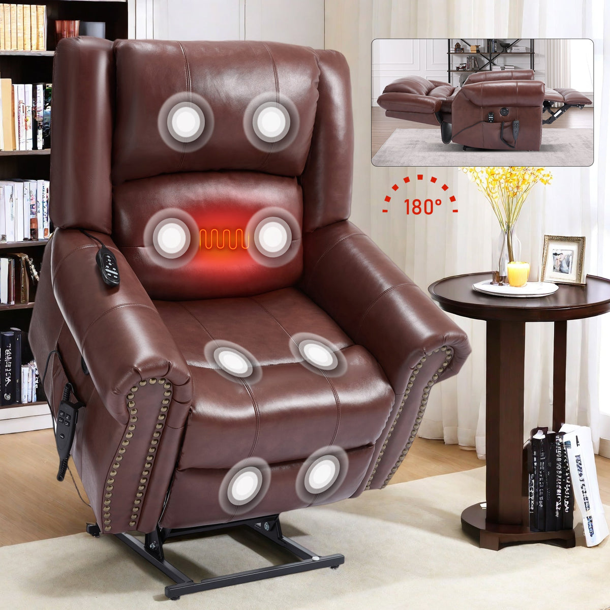 Power Lift Recliner Chair with Heat Massage