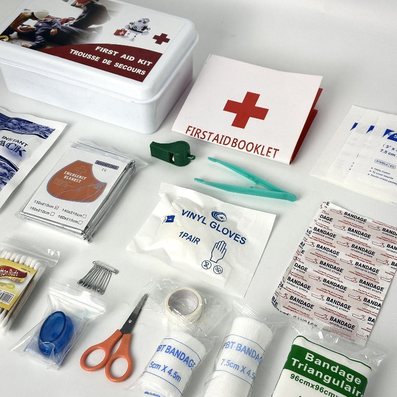 18-piece Portable First-Aid Kit For Home Use