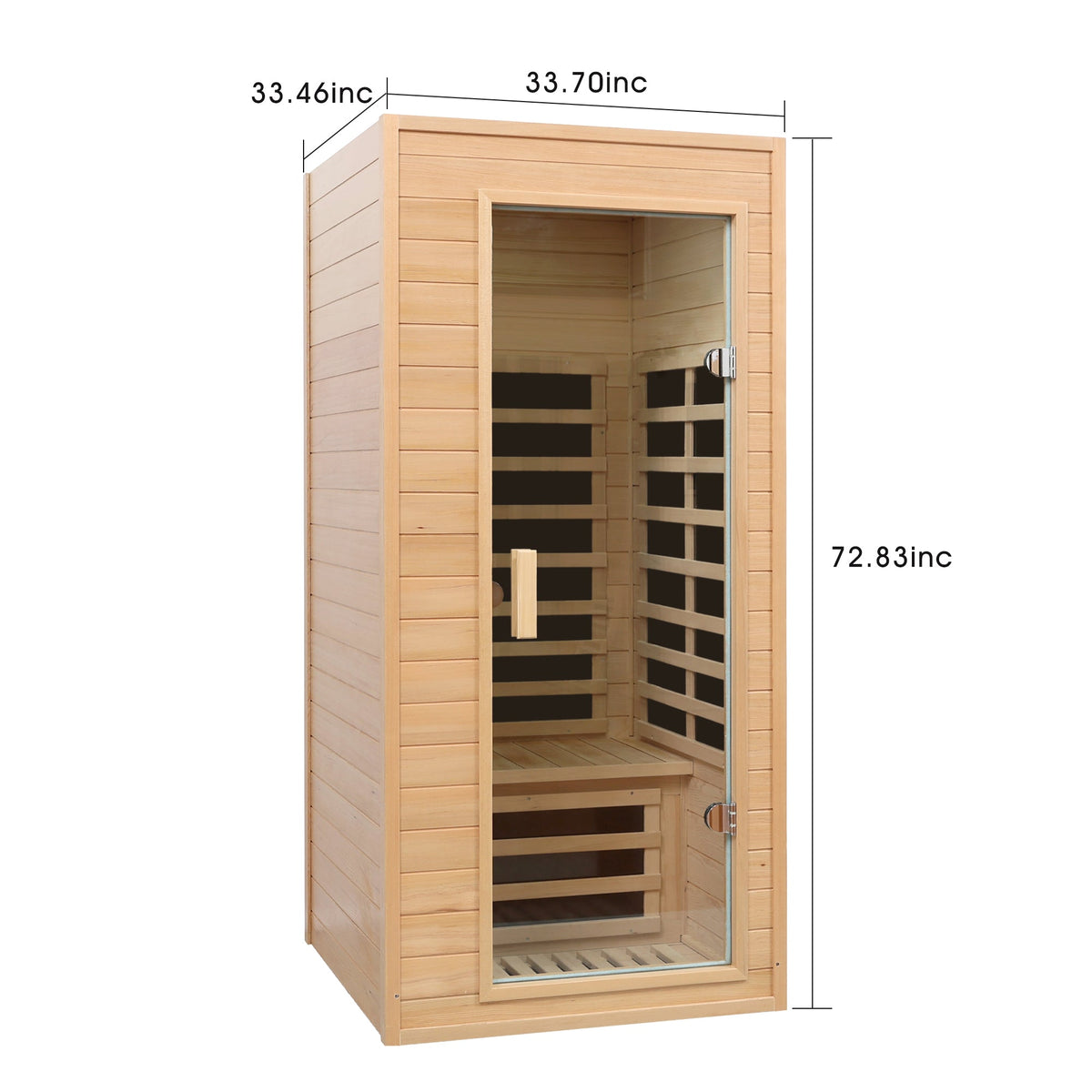 Hemlock One-Person Far Infrared Indoor Sauna Room