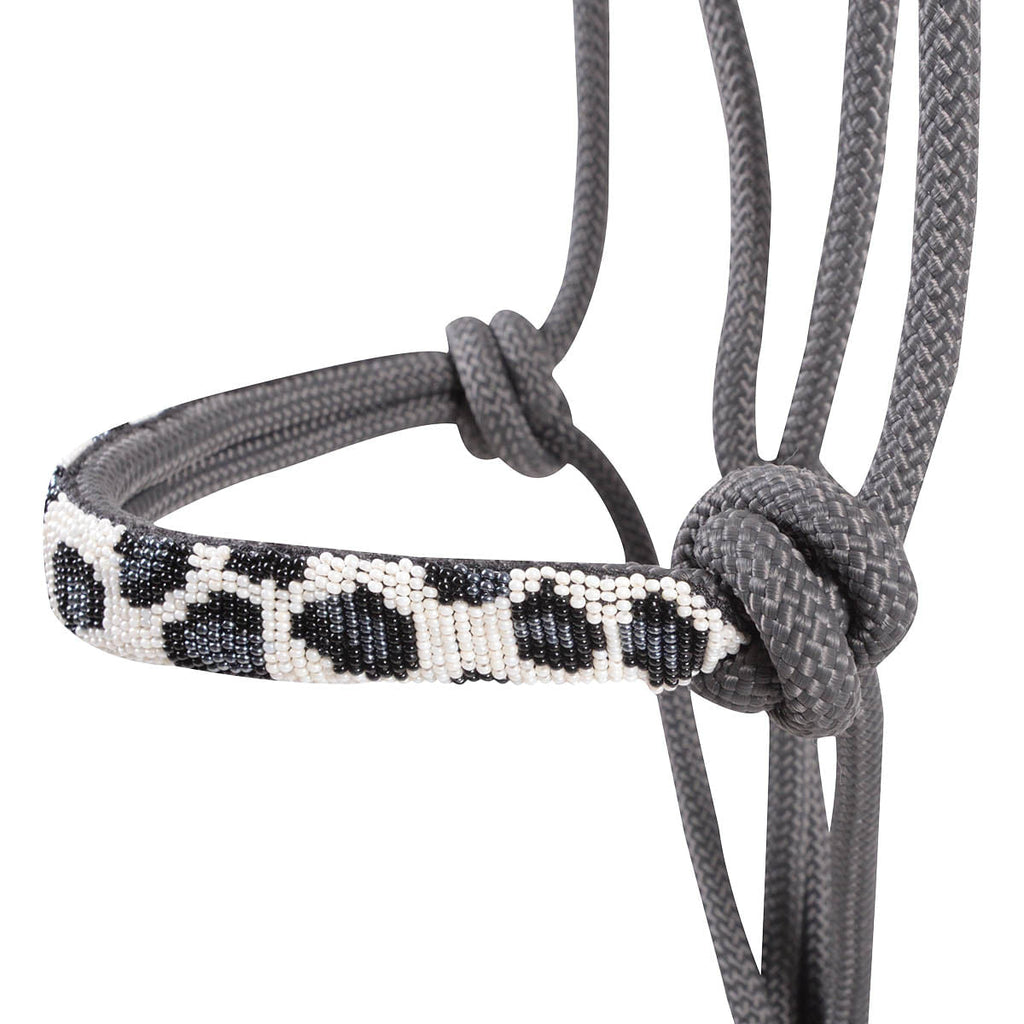 Cashel Beaded Patterned Rope Halter with 9 ft Lead