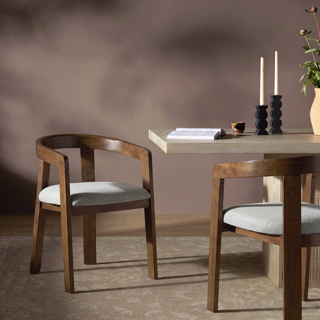 Modern Barrel Dining Chairs (Set of 2)