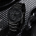 Three-Eye Digital Mens Watch Bracelet And Necklace Set