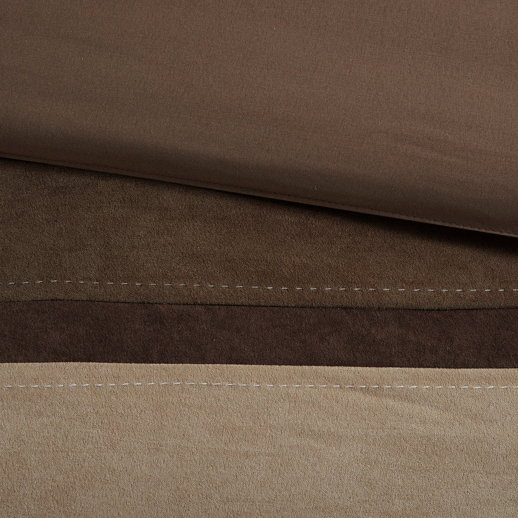 7 Piece Faux Suede Comforter Set